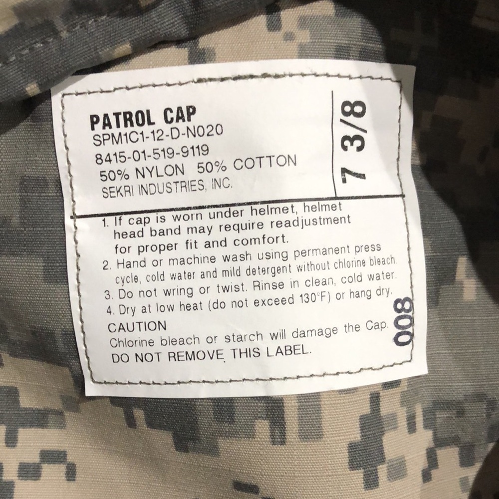 NWT! - US Army Military Surplus Desert Camo Patrol Cap - Picture 4 of 7